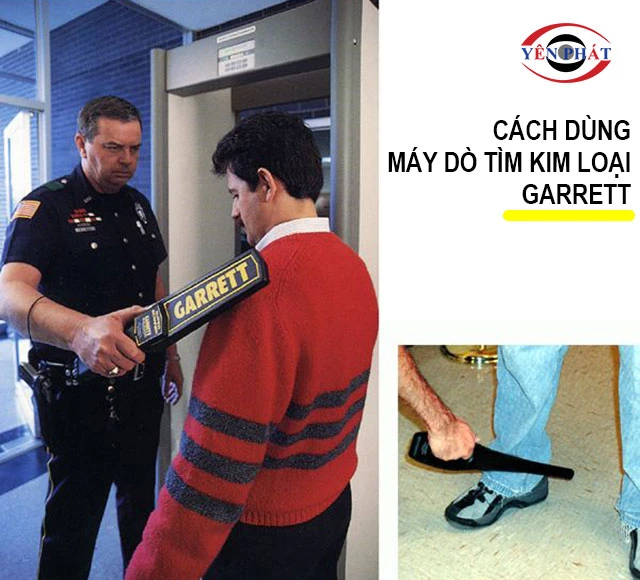 các dùng máy dò tìm kim loại cầm tay Garrett