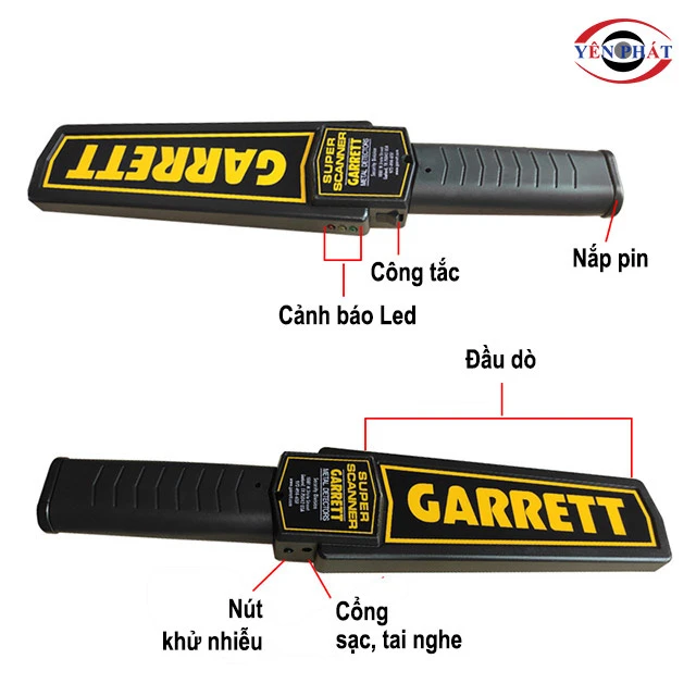 Cấu tạo máy dò kim loại Garrett