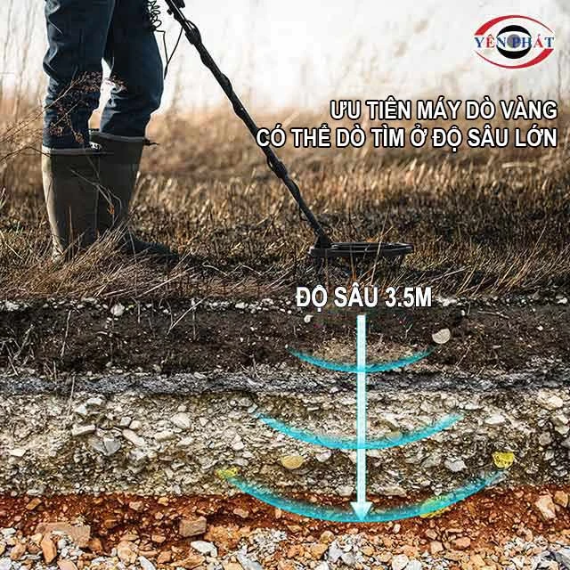 chọn máy dò vàng có thể dò tim ở độ sâu lớn