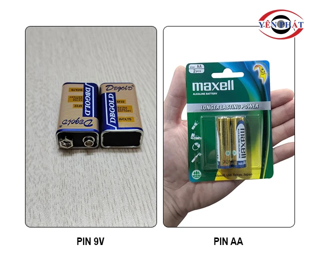 loại pin cho máy dò