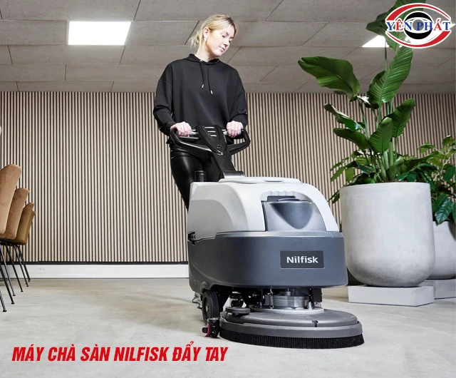 Máy chà sàn Nilfisk đẩy tay