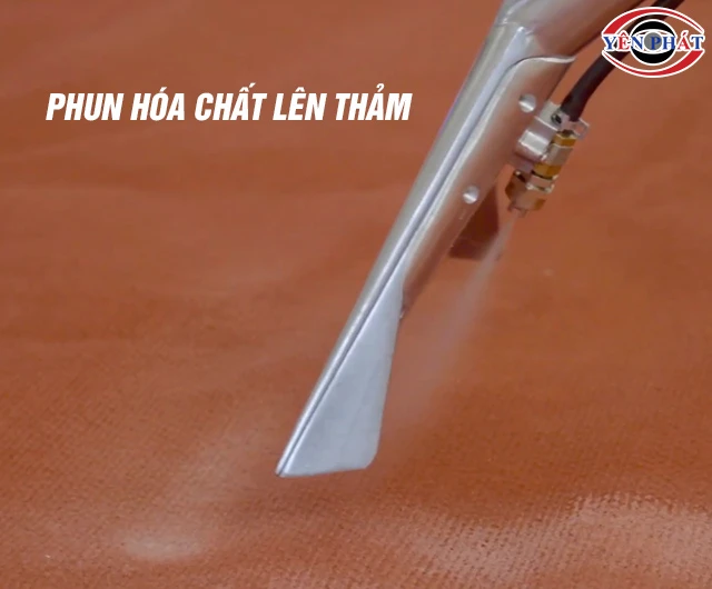 Cách sử dụng máy giặt thảm phun hút bước phun hóa chất