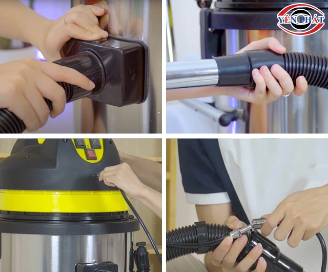 Cách lắp máy giặt thảm phun hút