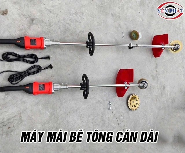 Máy mài sàn bê tông cán dài