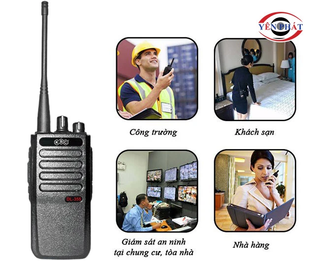 ứng dụng của máy bộ đàm KBC