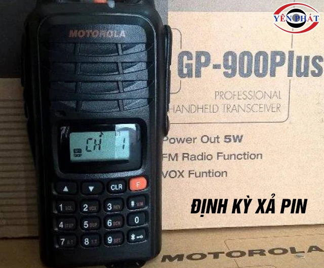 Cách xả pin bộ đàm