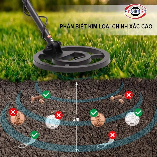chế độ phân biệt kim loại chính xác cao