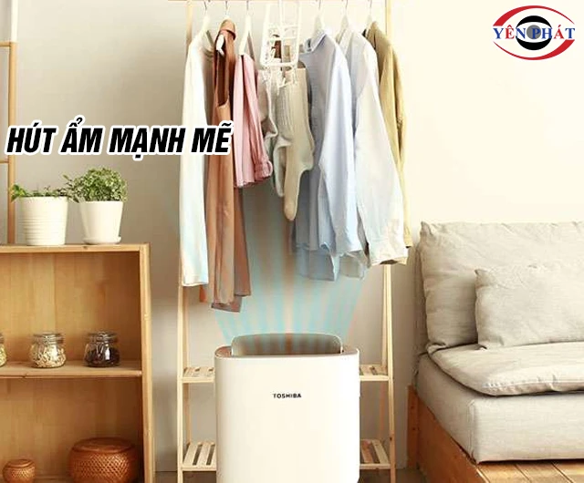 Máy hút ẩm Toshiba hút ẩm mạnh mẽ