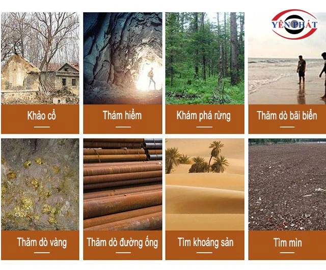 Ứng dụng của máy rà kim loại sâu 2m 