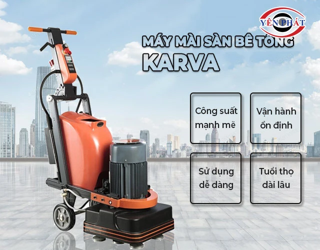 ưu điểm của máy mài sàn Karva
