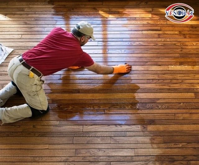Chuẩn bị trước khi đánh bóng sàn gỗ