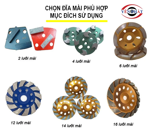 chọn đĩa mài sàn phù hợp mục đích sử dụng