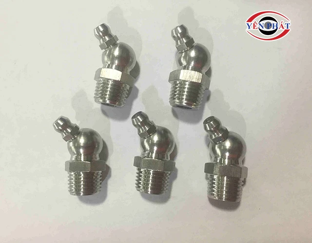 Đầu bơm mỡ cong 45 độ