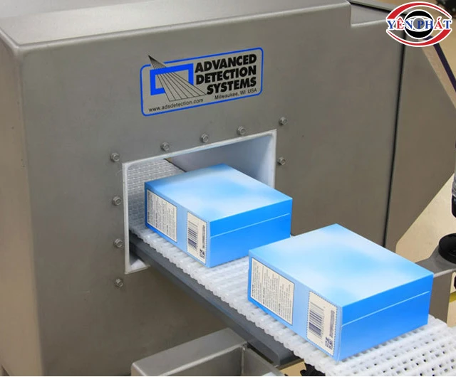 Máy dò kim loại dược phẩm dạng băng tải