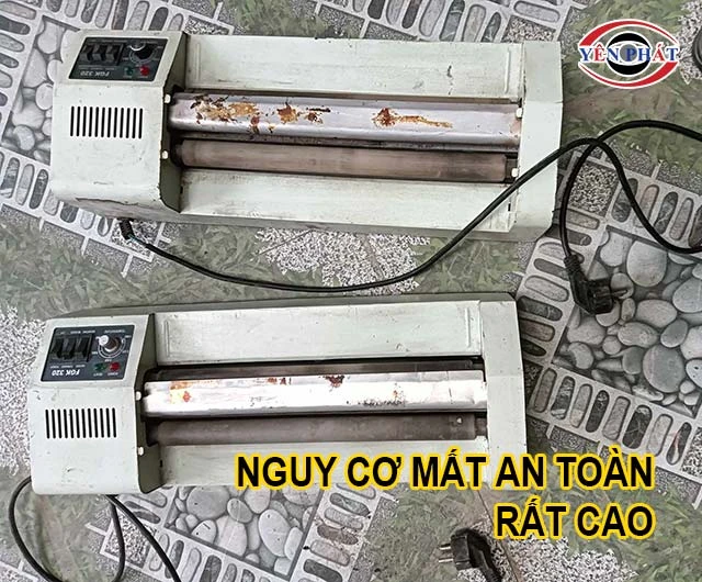 máy ép plastic cũ dễ mất an toàn