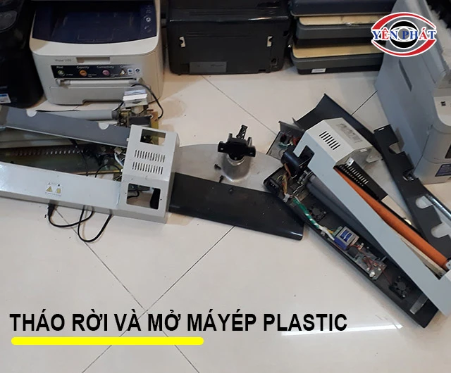 tháo rời máy ép plastic