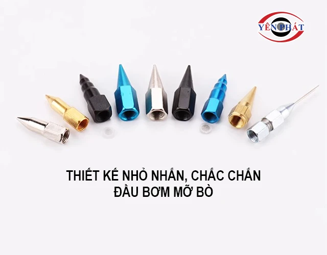 thiết kế nhỏ gọn của đầu bơm mỡ bò