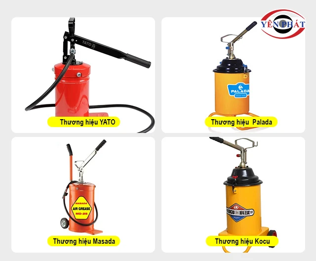 các thương hiệu máy bơm mỡ bằng tay lớn