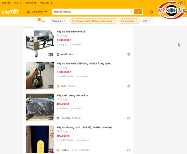 Mua Máy dò kim loại cũ online