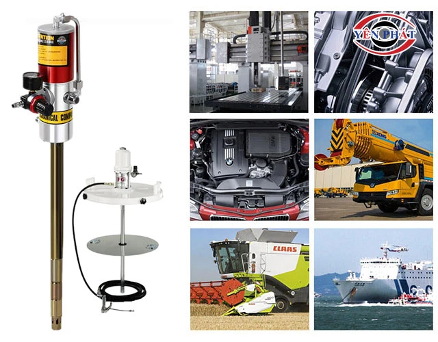 Ứng dụng của máy bơm mỡ thùng phuy 