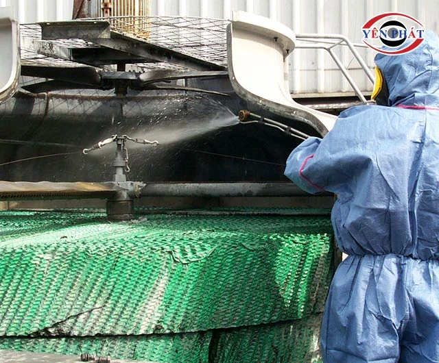 vệ sinh tháp giải nhiệt