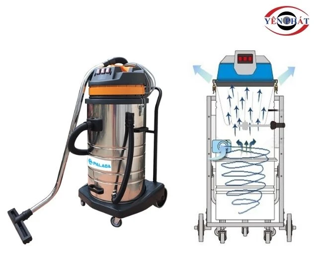 Cơ chế hoạt động của máy hút bụi công nghiệp Palada PD80