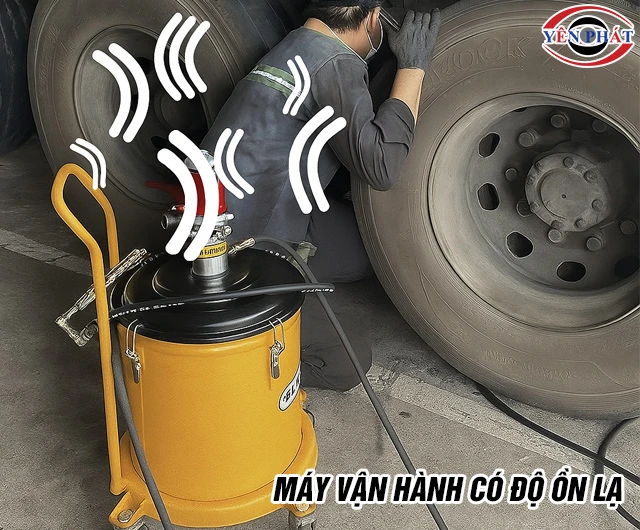 Sửa chữa máy bơm mỡ quá ồn