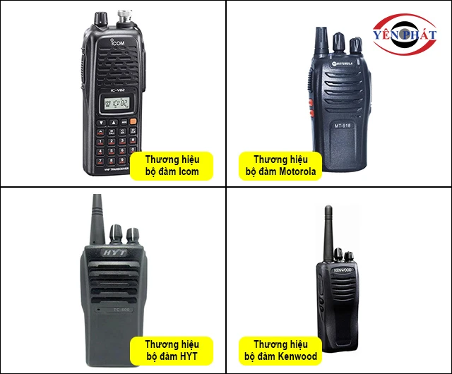 các thương hiệu bộ đàm nổi tiếng