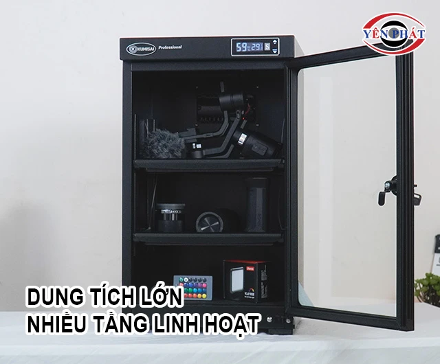 dung tích tủ chống ẩm lớn