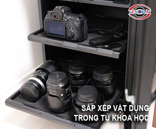 Sắp xếp vật dụng trong tủ khoa học