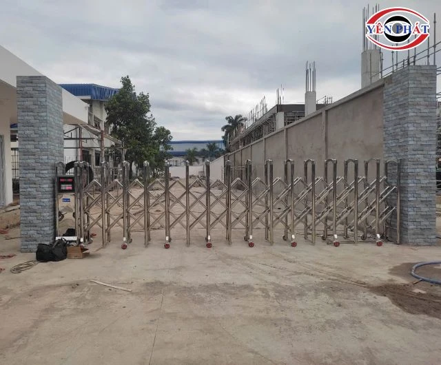 Cách lắp cổng xếp inox Hải Phòng