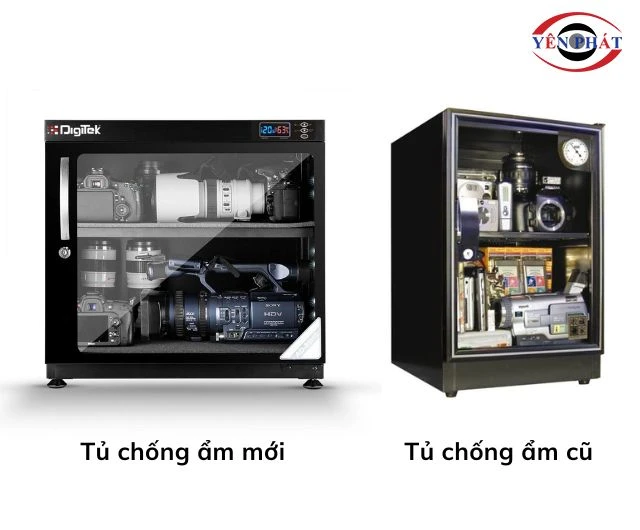 So sánh tủ chống ẩm cũ và mới