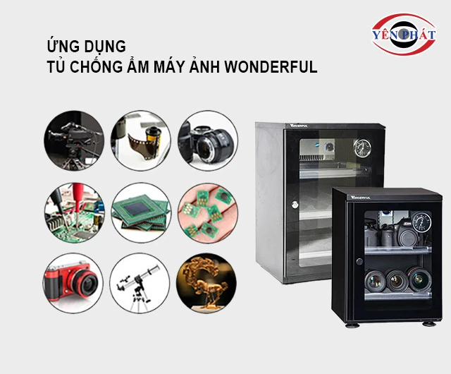 Ứng dụng của tủ chống ẩm máy ảnh Wonderful