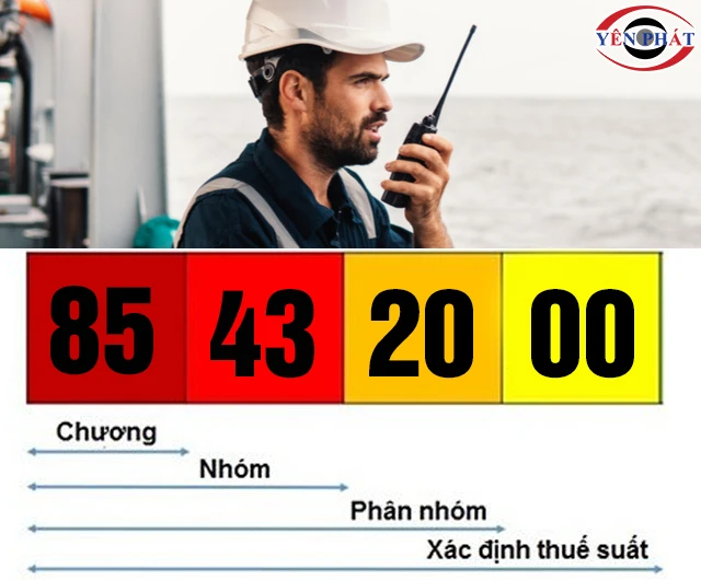 HS Code máy bộ đàm hàng hải