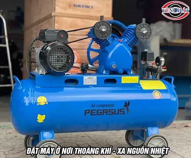 Cách dùng máy nén khí Pegasus TM-V-0.25/8-70L