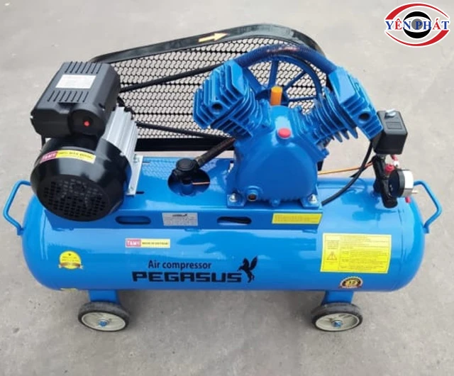Máy nén khí Pegasus TM-V-0.25/8-70L hai đầu nén