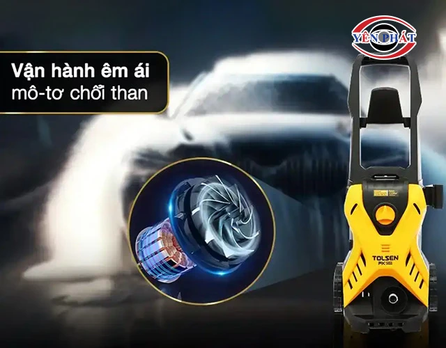 máy rửa xe Tolsen vận hành êm ái