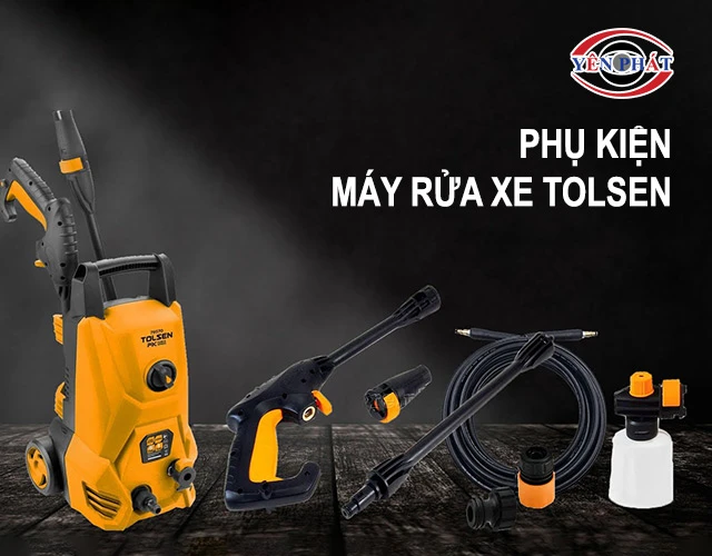 phụ kiện đi kèm của máy rửa xe Tolsen