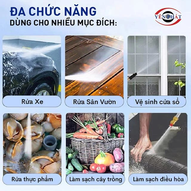 ứng dụng của máy rửa xe Tolsen