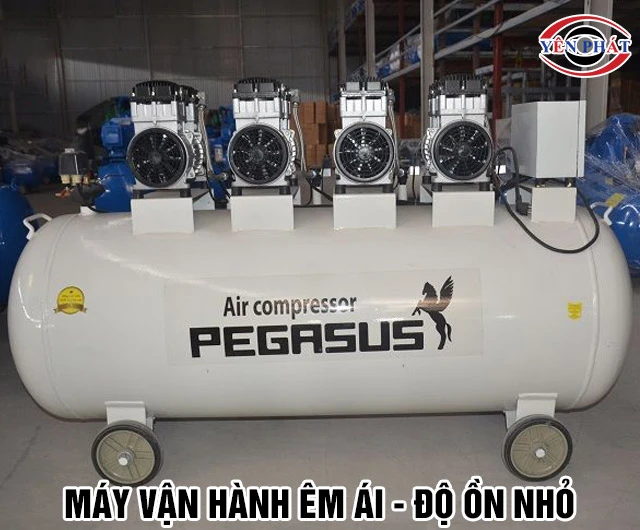 Máy nén khí Pegasus TM-OF1100X4-330L vận hành êm