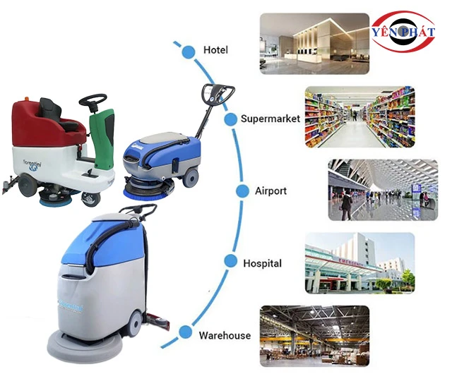 Ứng dụng của máy chà sàn Fiorentini