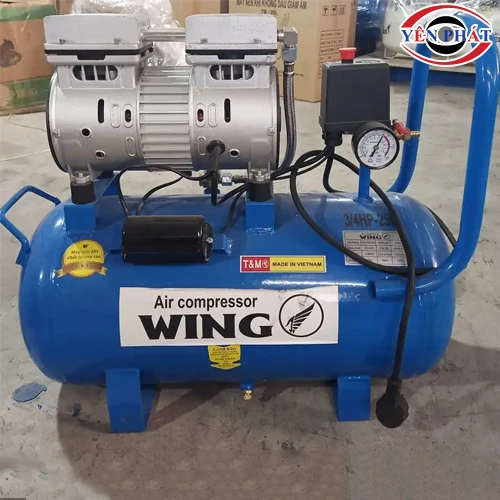 Máy nén hơi mini gia đình không dầu giảm âm Wing TW-OF550-25L 3