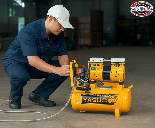 Máy nén khí Yasu chạy êm