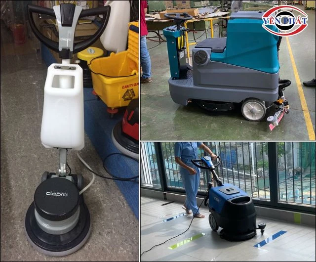 Ứng dụng máy chà sàn Clepro