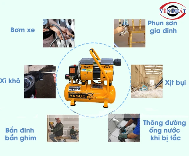 Ứng dụng máy nén khí Yasu