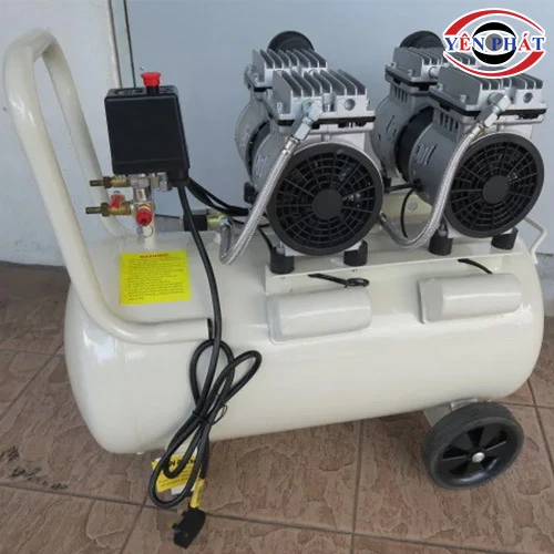 Máy nén hơi mini không dầu giảm âm Wing TW-OF750X2-50 4
