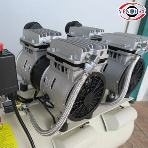 Máy nén hơi mini không dầu giảm âm Wing TW-OF750X2-50 5
