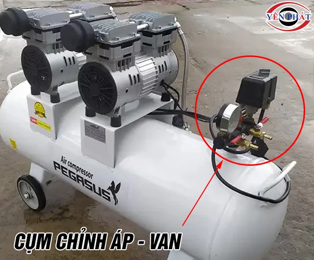 Cụm chỉnh áp - van máy nén khí Pegasus TM-OF550-70L