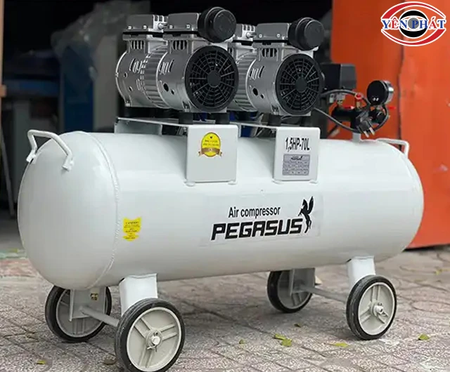 Máy nén khí không dầu mini Pegasus TM-OF550-70L