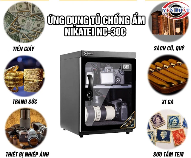 Ứng dụng tủ chống ẩm Nikatei NC-30C